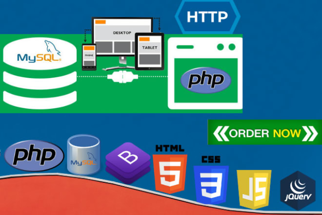 I will develop a website using PHP and my sql database