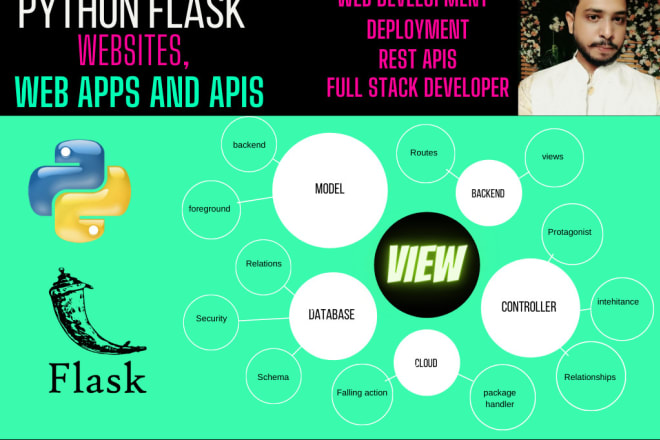 I will develop and deploy custom python flask web app and apis