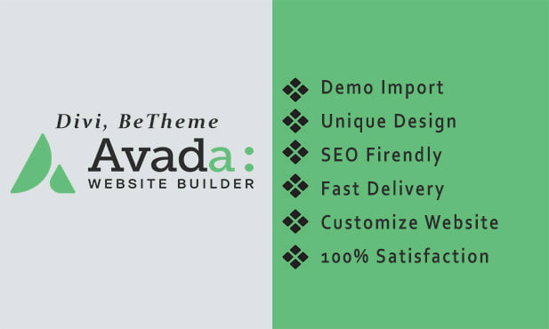 I will develop avada, betheme, divi websites