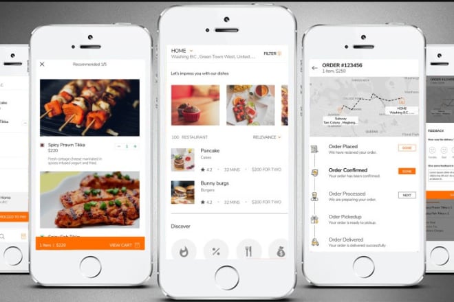 I will develop classic food delivery app with high functionalities