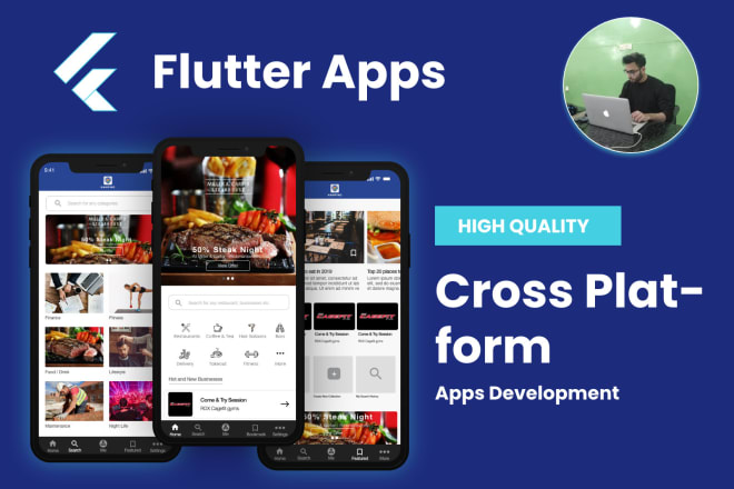 I will develop cross platform app using flutter