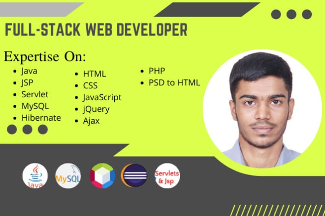 I will develop custom website using php, jsp, servlet, with mvc structure