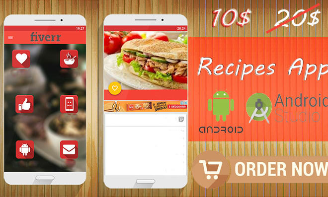 I will develop your own recipes app android