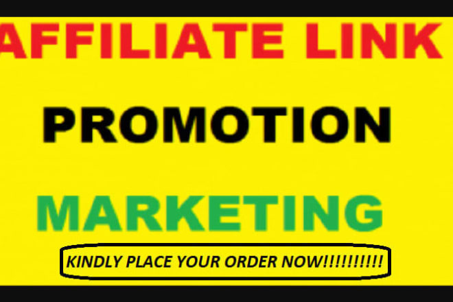I will digistore affiliate link prompotion affiliate marketing affiliate link promotion
