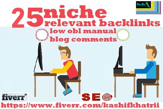 I will do 25 niche relevant backlinks at low obl