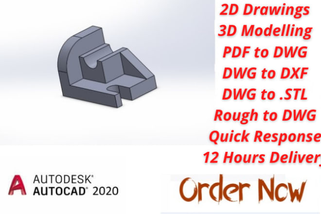 I will do 2d and 3d mechanical autocad engineering drawing
