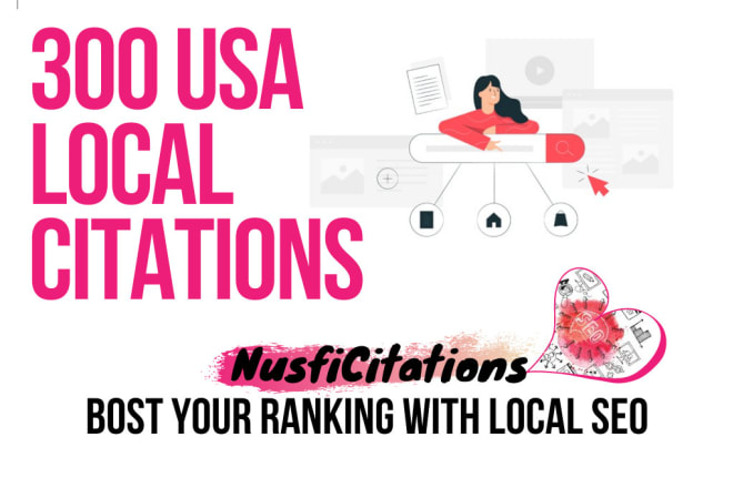 I will do 300 USA local citations and business directories for SEO