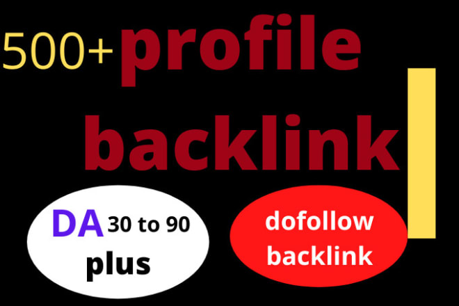 I will do 500 high authority SEO profile backlinks