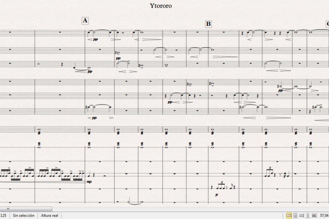 I will do a copy of your music scores in sibelius or finale