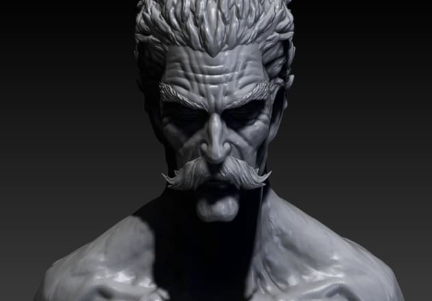 I will do a really good 3d characters on zbrush for you