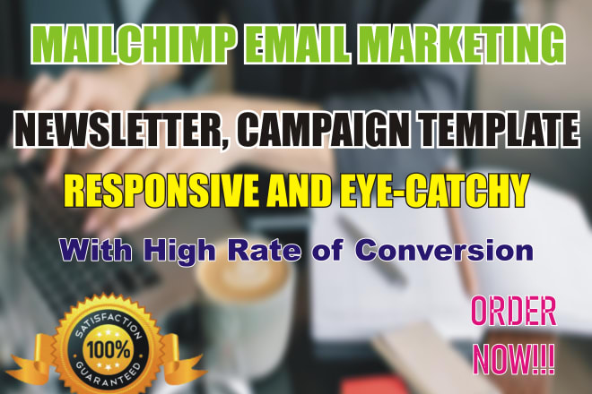 I will do a responsive mailchimp email campaign, email marketing, newsletter template