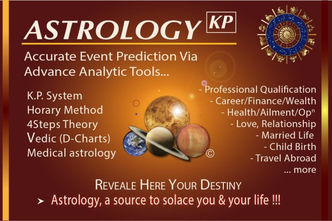 I will do accurate astrology reading through kp system