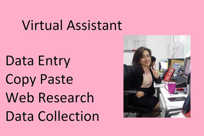 I will do accurate data entry or any virtual assistant jobs