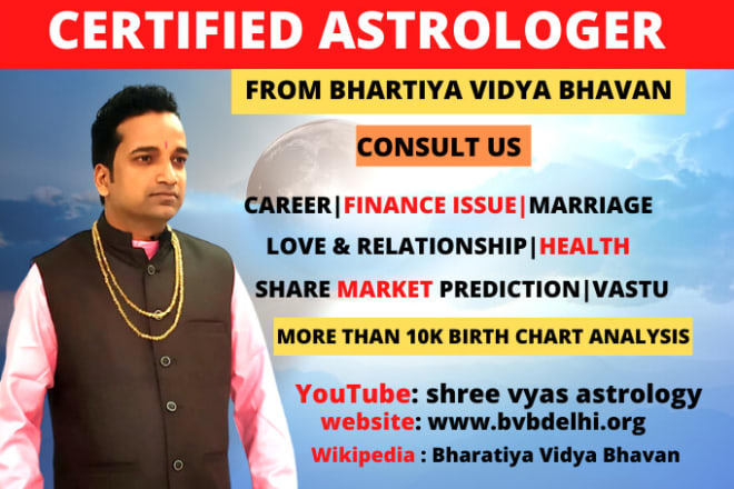 I will do accurate future prediction and horoscope analysis using vedic astrology