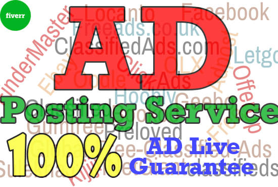 I will do ad posting on top classified websites