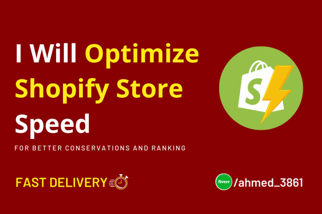 I will do advanced speed optimization for shopify store website