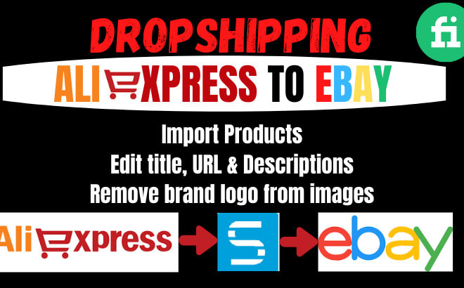 I will do aliexpress to ebay dropshipping product listing via shopmaster or dsm tool