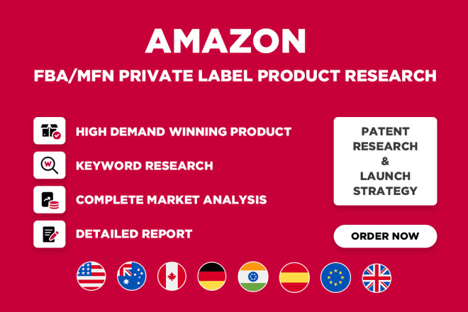 I will do amazon product research for fba private label