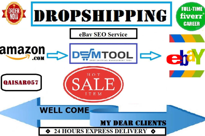 I will do amazon to ebay drop shipping listings