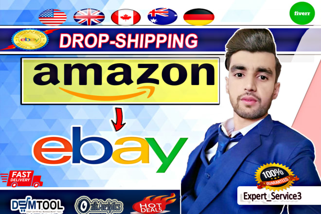 I will do amazon to ebay dropshipping listing