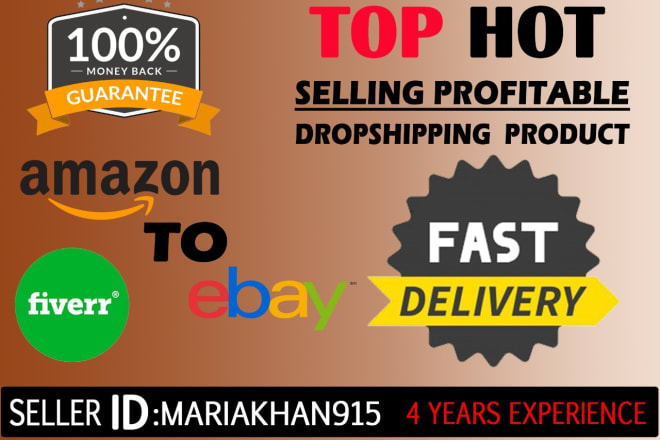 I will do amazon to ebay dropshipping product research and listing