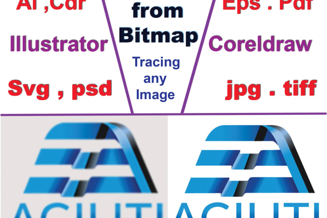 I will do any vector tracing graphics from bitmap image,logo