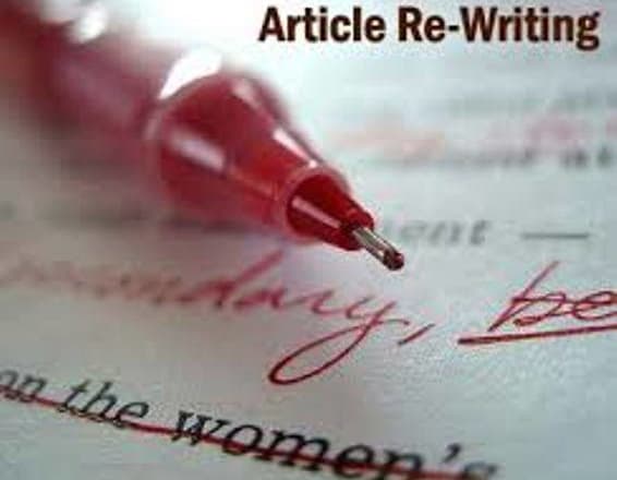 I will do article rewriting manually