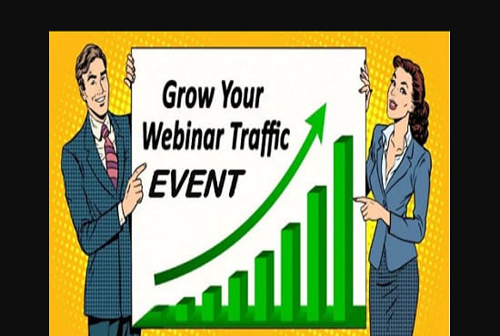 I will do awesome event promotion, website promotion, webinar traffic