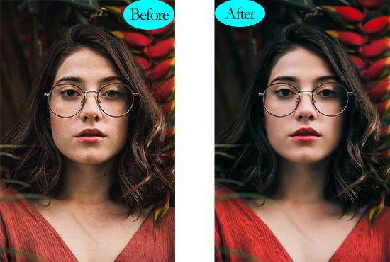 I will do beauty retouching portrait editing in photoshop