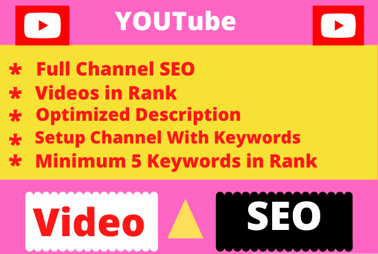 I will do best youtube SEO for improving your video ranking