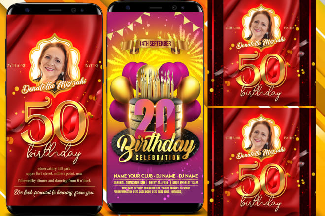 I will do birthday flyer,fb cover,ig banner, post and covers