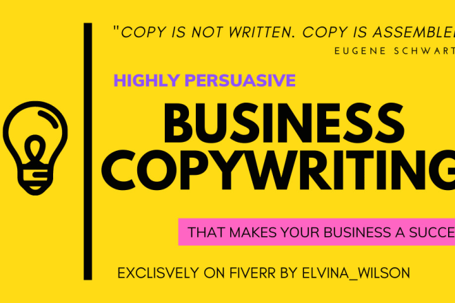 I will do business copywriting write company profile flyer brochure