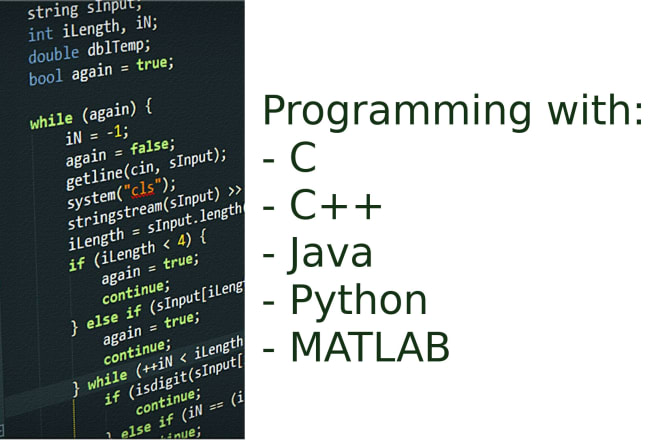 I will do c, cpp, java, python, matlab, and groovy programming