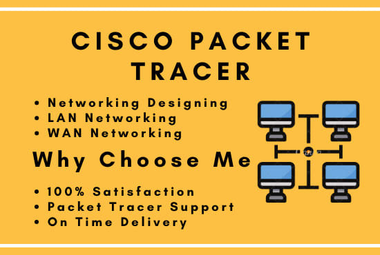 I will do cisco networking task on cisco packet tracer