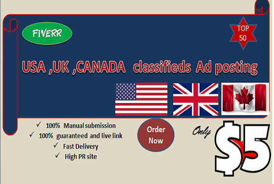 I will do classified ad posting best USA, UK, canada sites