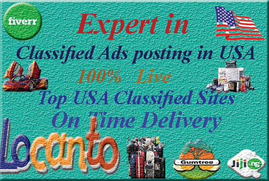 I will do classifieds ads post in USA sites