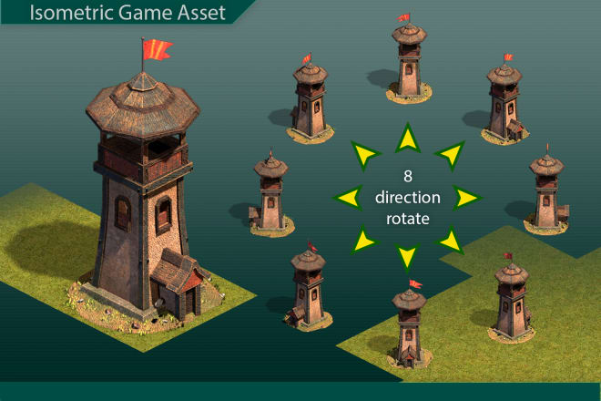 I will do concept and develop isometric game art
