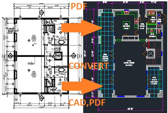 I will do convert your pdf to cad file