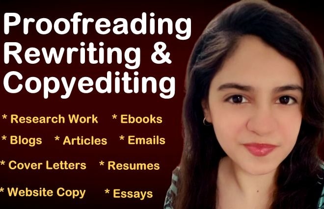 I will do copyediting, proofreading, and rewrite plagiarism free blog and article