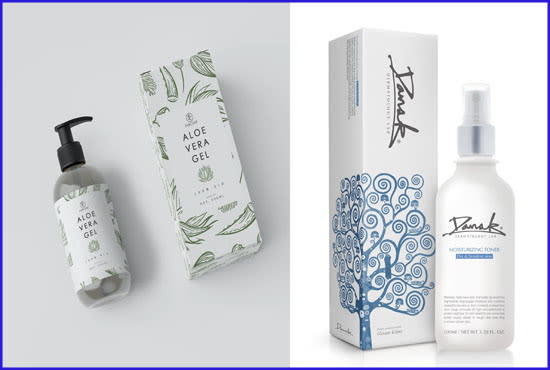 I will do cosmetic label and packaging