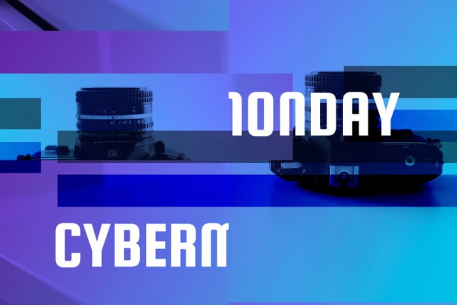 I will do cyber monday intro with featuring glitch effects