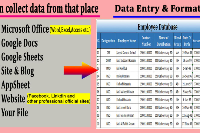 I will do data entry, data mining, copy paste, typing by online,offline