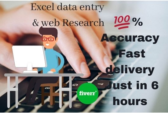 I will do data entry, excel data entry, copypaste, typing