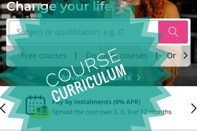 I will do deep curriculum research and online course curriculum