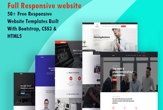 I will do design full responsive website