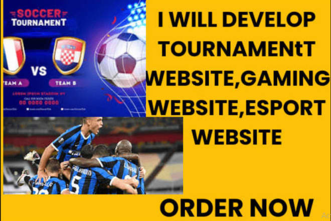 I will do esport tournament multi game app pubg, cod with website