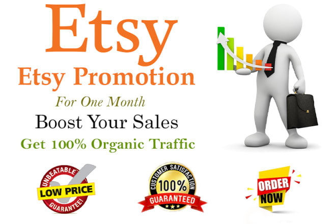 I will do etsy promotion to get etsy sales