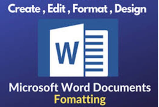 I will do expert microsoft word document formatting