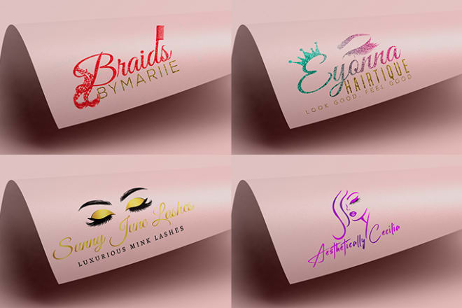 I will do eyelashes,lip gloss, cosmetics, glitter and beauty logo