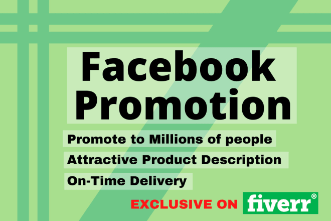 I will do facebook promotion for any product or service in usa